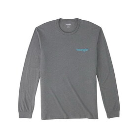 Wrangler Graphic Long Sleeve T-Shirt - Regular Fit - Graphite Heather