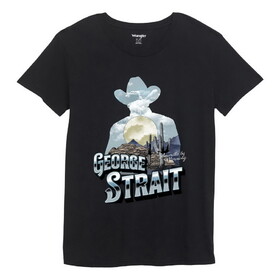 Wrangler George Strait Short Sleeve T-Shirt - Washed Black