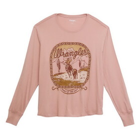 Wrangler Retro Graphic Tee - Relaxed Fit - Misty Rose