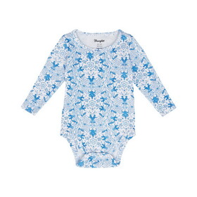 Wrangler 112352761 Baby Boy Bodysuit - White/Blue