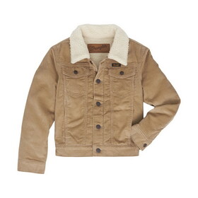 Wrangler 112352972 Boys Corduroy Jacket - Sherpa Lined - Wheat