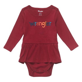 Wrangler 112353052 Baby Girl Bodysuit - Burgundy