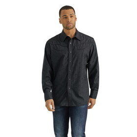 Wrangler 112353223 Rodeo Ben Long Sleeve Shirt - Black