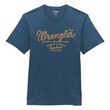 Wrangler Short Sleeve T-shirt - Regular Fit - Dark Denim Heather