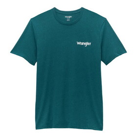 Wrangler Short Sleeve T-shirt - Regular Fit - Cyan Pepper Heather