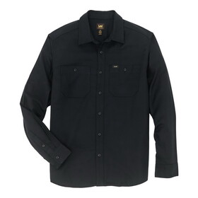 Lee 112354863 Extreme Motion Working West Flannel Shirt - Solid - Union-All Black