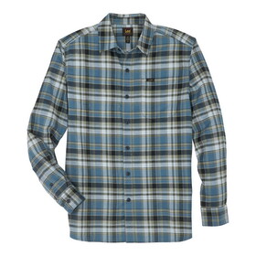 Lee 112354868 Extreme Motion Long Sleeve All Purpose Shirt - Plaid - Midcentury Blue Plaid