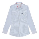 Wrangler 112379519 Western Dress Snap Shirt - Blue