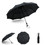 TOPTIE Automatic Travel Umbrella, Windproof Sun&Rain Folding Umbrellas with 10 Ribs (Black)