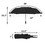 TOPTIE Automatic Travel Umbrella, Windproof Sun&Rain Folding Umbrellas with 10 Ribs (Black)