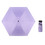 TOPTIE Mini Windproof Travel Umbrella, Compact Sun & Rain Umbrella with UV Protection (Purple)