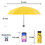 TOPTIE Mini Travel Umbrella, Compact Sun & Rain Umbrella with UV Protection (Red)
