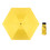 TOPTIE Travel Mini Sun & Rain Umbrella, Small and Compact Pocket Umbrella with  UV Protection (Yellow)