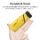 TOPTIE Travel Mini Sun & Rain Umbrella, Small and Compact Umbrella with  UV Protection (Yellow)