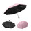 TOPTIE Reverse Umbrella with Reflective Stripe, Windproof Folding Inverted Umbrella (Pink)
