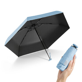 TOPTIE Travel Umbrella Compact Mini Umbrella for Purse Small Parasol Sun & Rain