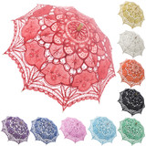 TOPTIE Vintage Lace Parasol, Wedding Bridal Umbrella, Photograph Parasol, Christmas Decorations Party Supplies