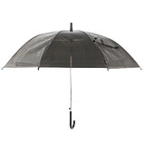 TOPTIE Transparent Clear Umbrella 8 Fiberglass Ribs, Automatic Open, J Handle Umbrellas for Wedding Party Favor