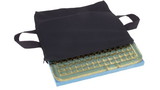AliMed 1531NYL T-Gel Plus Checkerboard Wheelchair Cushion, Blue Nylon Cover, 18