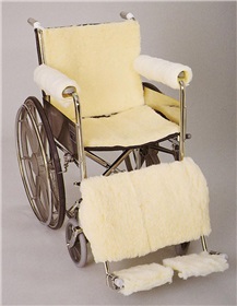AliMed 703040 Wheelchair Footrest Pads - Sheepskin
