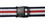 PLASTIC BUCKLE - RED/WHITE/BLUE - 40"L