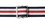 METAL BUCKLE - RED/WHITE/BLUE - 54"L - 20/CS