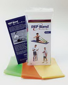 AliMed 78899- REP Band; Exercise 3-Pack - Med. [Orange - Green - Blue]