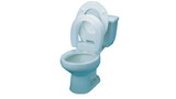 AliMed 80593 Hinged Elevated Toilet Seat, Standard #80593
