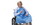 WHEELCHAIR SMOKER'S APRON - BLUE