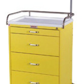AliMed 926484 Harloff Classic Line Isolation/Infection Control Cart, 4-Drawer