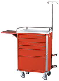AliMed 926507 Harloff Classic ER Cart, 5-Drawer with Bottom Compartment