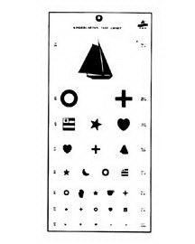 AliMed 98EYE4-1 Kindergarten Eye Chart