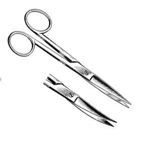 AliMed 98SCS50-13- Operating Scissors - 4.5" - Curved - Economy