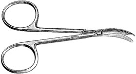 AliMed 98SCS59-1- Shortbent Stitch Scissors - Economy