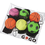 GOGO Pack of 6 Rubber Bouncy Balls with Wrist Strap & String for Finger Exercise