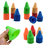 50 PACKS Wholesale GOGO 100Pcs 3.1 Inches PVC Bright-Colored Slalom Cones for Skating Running Marker Mini Track