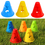 GOGO 100Pcs Multi-Purpose Sport Training Traffic Flexible Cones, Activity Cone for Kid and Adult - 3.3 Inch
