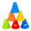GOGO 100Pcs Multi-Purpose Sport Training Traffic Flexible Cones, Activity Cone for Kid and Adult - 3.3 Inch