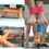 GOGO 6Pcs 3-Legged Race Bands with Adjustable Strap, Fun 3 Leg Relay Party Game, For Kids and Families