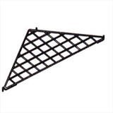 AMKO Displays 16-001WH Grid Triangular Shelf, 24