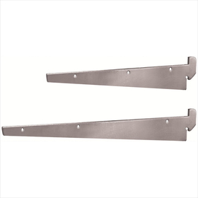 AMKO Displays 43-033CH Bracket For Recessed Standards, 12", Chrome