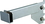 AMKO Displays CR6-CH Rectangular Hangrail Bracket, 6", For 1/2" Slot On 1" Center, Chrome, Price/each