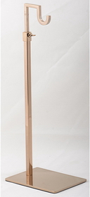 AMKO Displays CSR-GD1 Handbag Stand, Rose Gold Finish, 4 3/4" X 6 1/4", Adjustable Upright 14" - 26"
