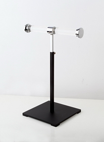 AMKO Displays CSR-T1 Single Jewelry Stand, Base: 7", Adjustable Upright From 14" - 16"