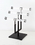 AMKO Displays CSR-T3 3 Tier Jewelry Stand, Base: 7", Adjustable Upright From 9" - 16", Price/each