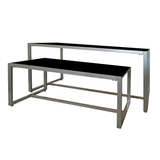 AMKO Displays CT6050-BW Wood Table Set- Reversible