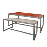 AMKO Displays CT6050-CM Wood Table Set- Reversible