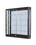 AMKO Displays ESC-WL40B Black Frame Wall Mounted Case, 40"L X 12"W X 40"H, Led Top Lights, Mirror Back