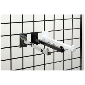 AMKO Displays GP/11 12" Sq. Tube 12" Face-Out, For Gridwall, Chrome