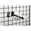 AMKO Displays GP/11 12" Sq. Tube 12" Face-Out, For Gridwall, Chrome, Price/each